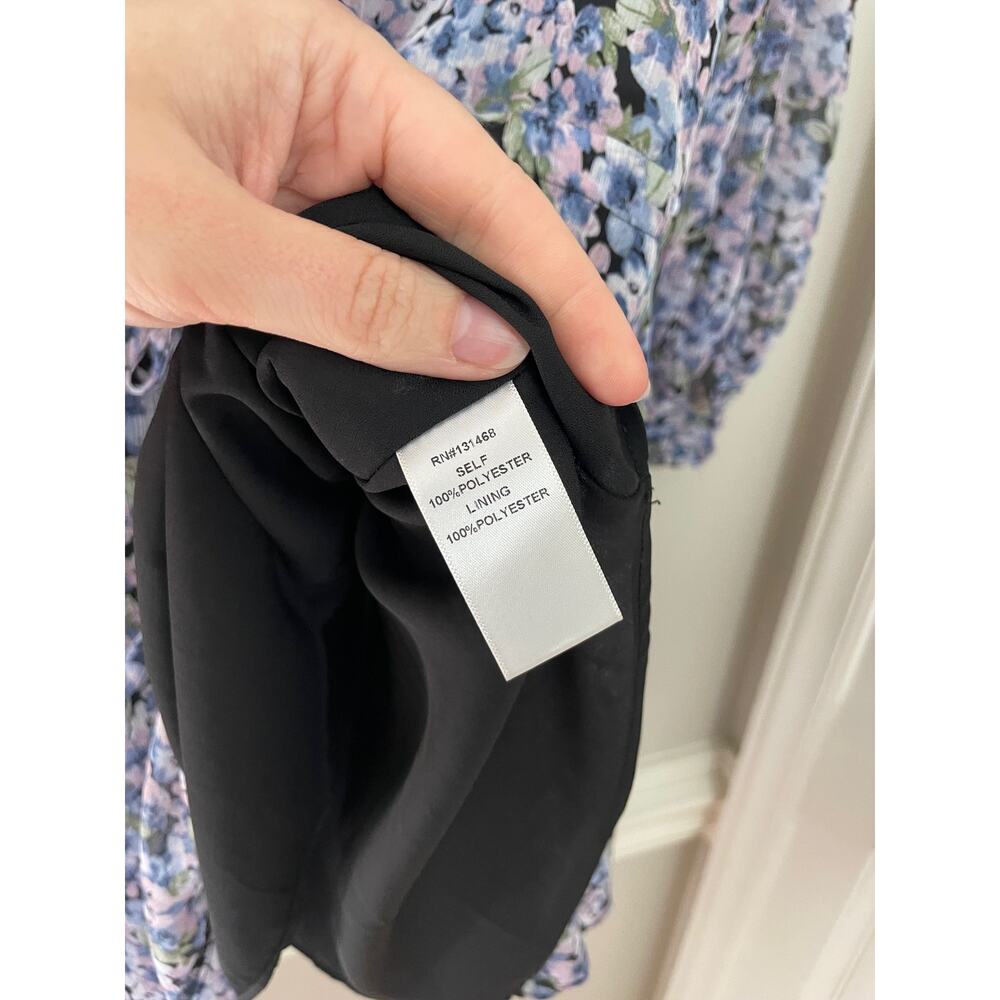NWT VICI Francine Feminine Floral Modern Tie Waist Balloon Sleeve Dress M - Picture 10 of 15